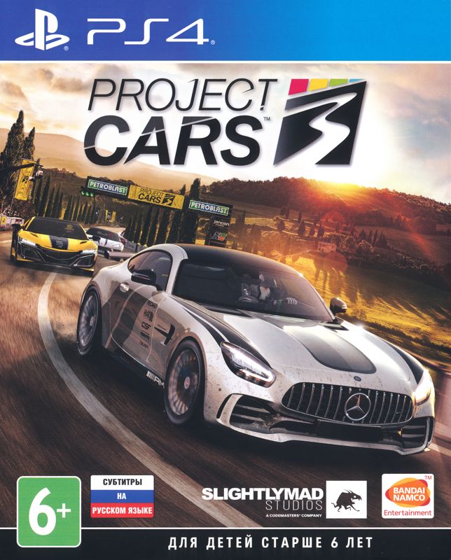 Project Cars 3 box art for Playstation 4